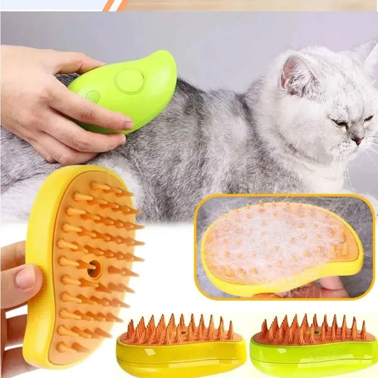 Pet Steam Brush Cat Dog Cleaning