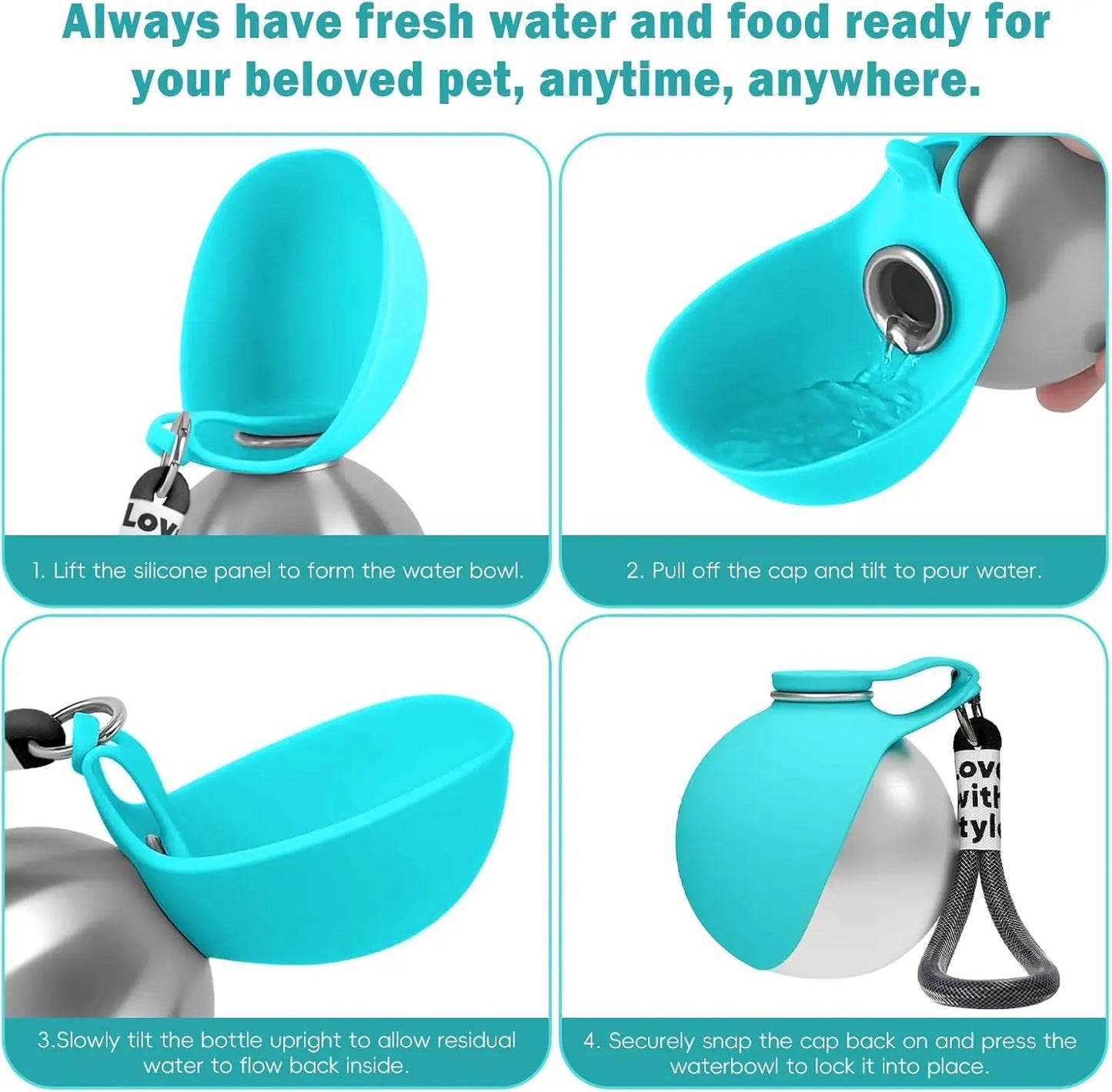 Portable Outdoor Pet Stainless