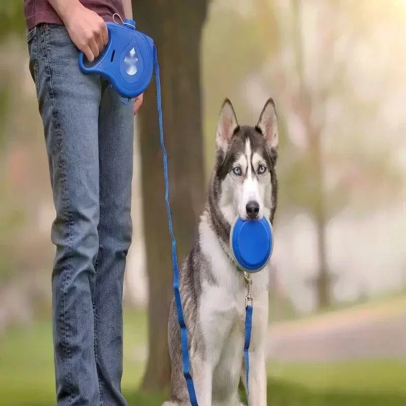 4 in 1 Dog Retractable Leash Detachable Kettle Pet Leash Multi-functional Dog